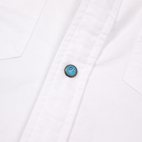 White Oxford Western Shirt