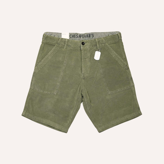 Green Shannon Corduroy Shorts