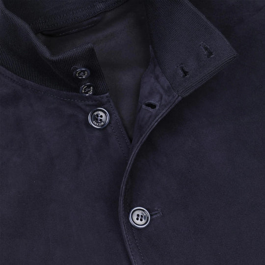 Navy Suede Unlined Valstarino Jacket