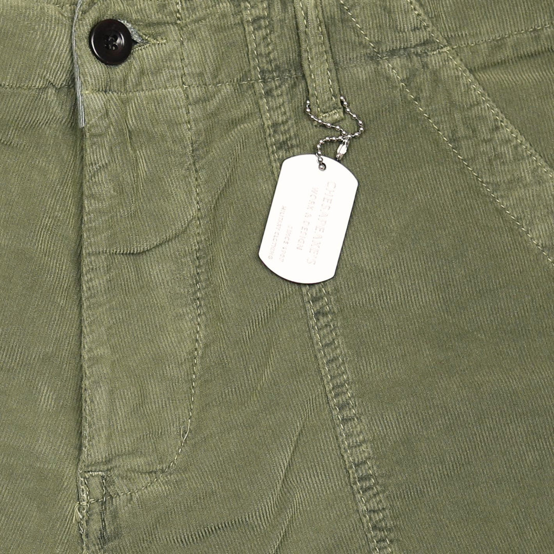 Green Shannon Corduroy Shorts