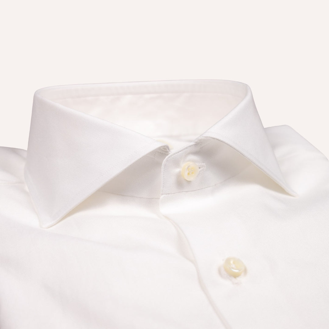 White Fine Pinpoint Cutaway Shirt