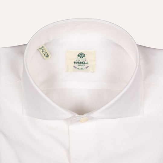 White Fine Pinpoint Cutaway Shirt