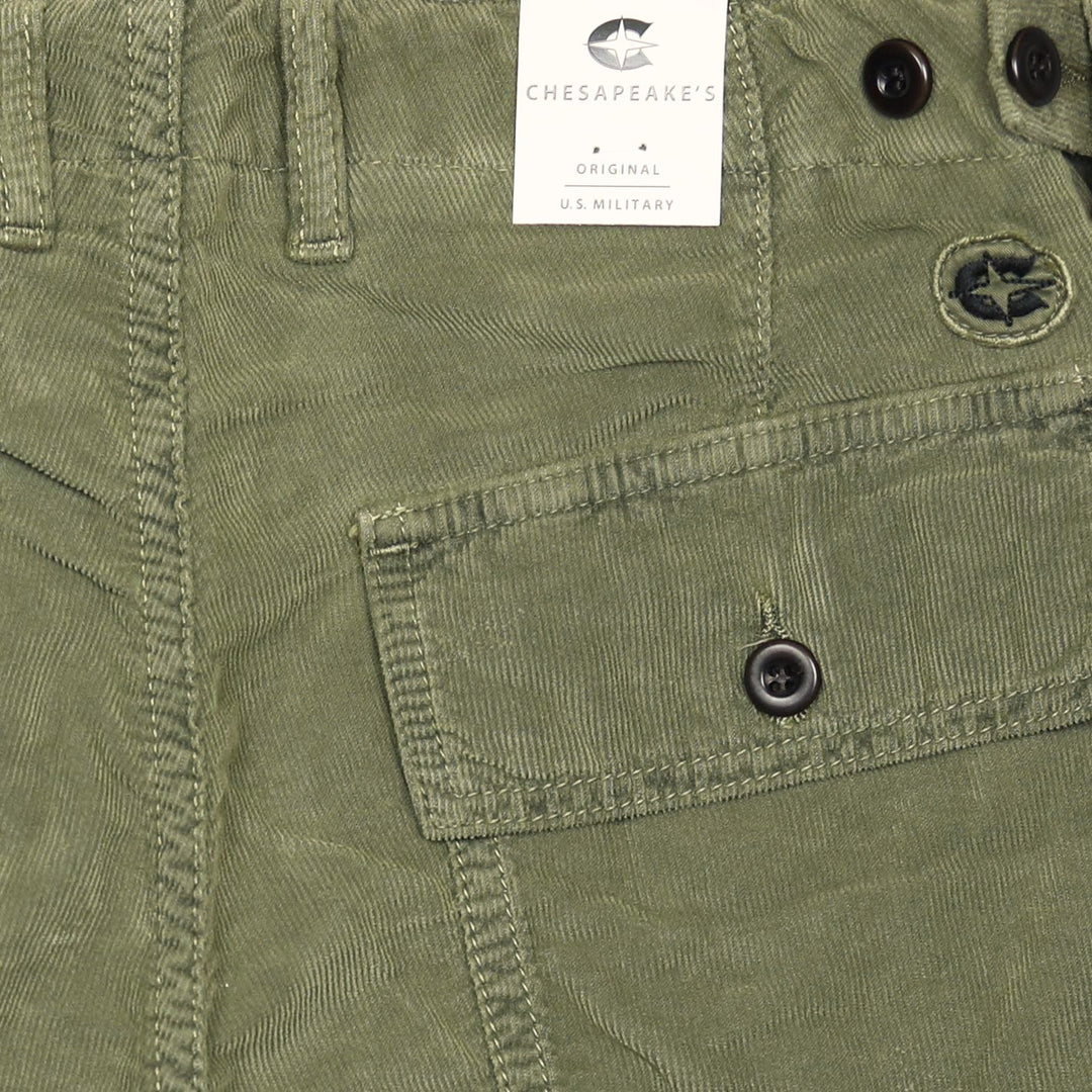 Green Shannon Corduroy Shorts