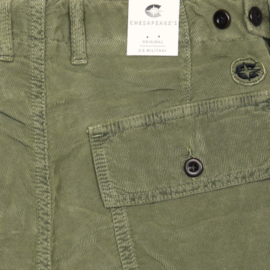 Green Shannon Corduroy Shorts