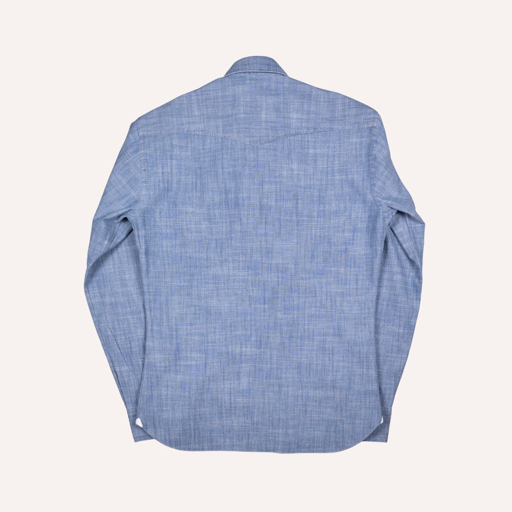 Light Blue Chambray Western Shirt