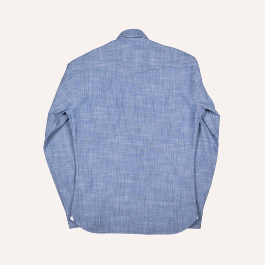Light Blue Chambray Western Shirt