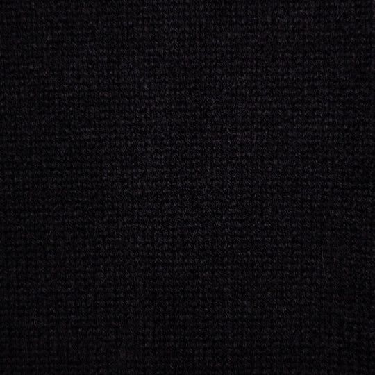 Black Raglan Cashmere Full-Zip Sweater