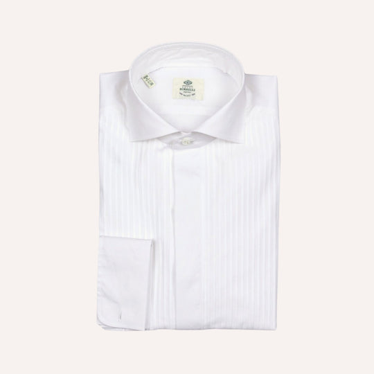 White Tuxedo Shirt Borrelli