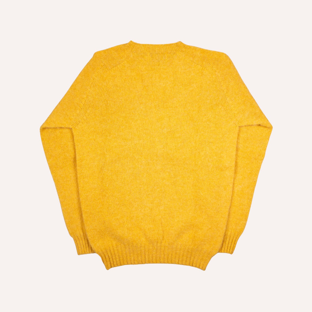 Nectar Yellow Lambswool Crewneck Sweater
