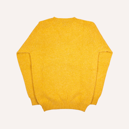 Nectar Yellow Lambswool Crewneck Sweater