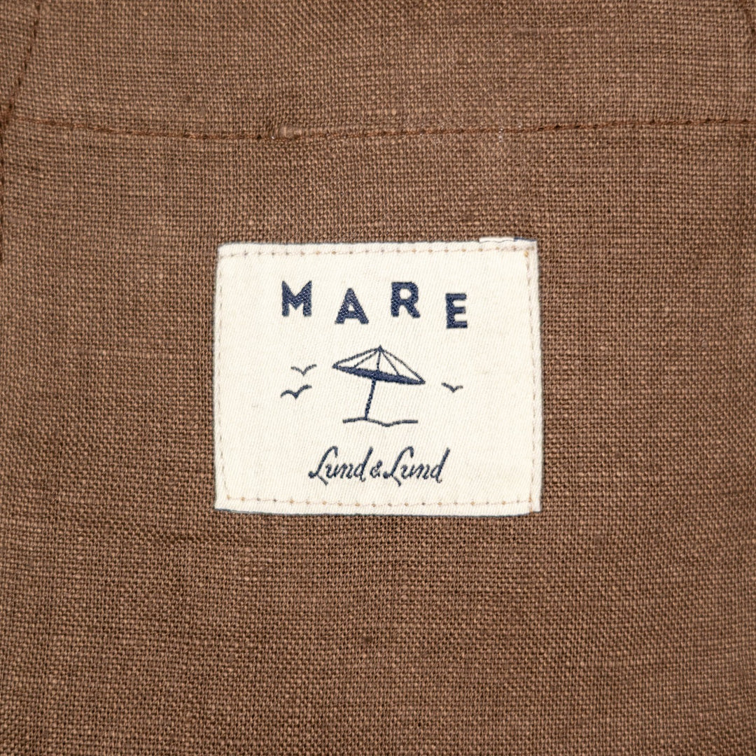 Espresso Brown Washed Linen Overshirt