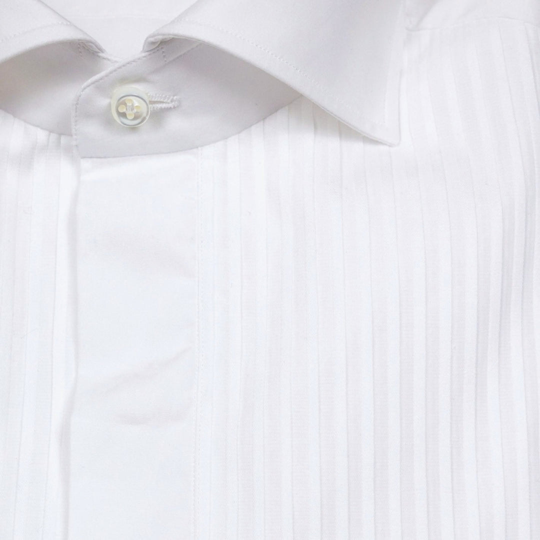 White Tuxedo Shirt Borrelli