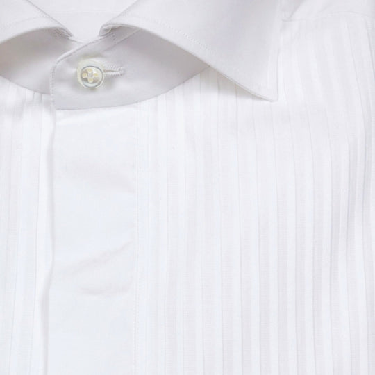White Tuxedo Shirt Borrelli