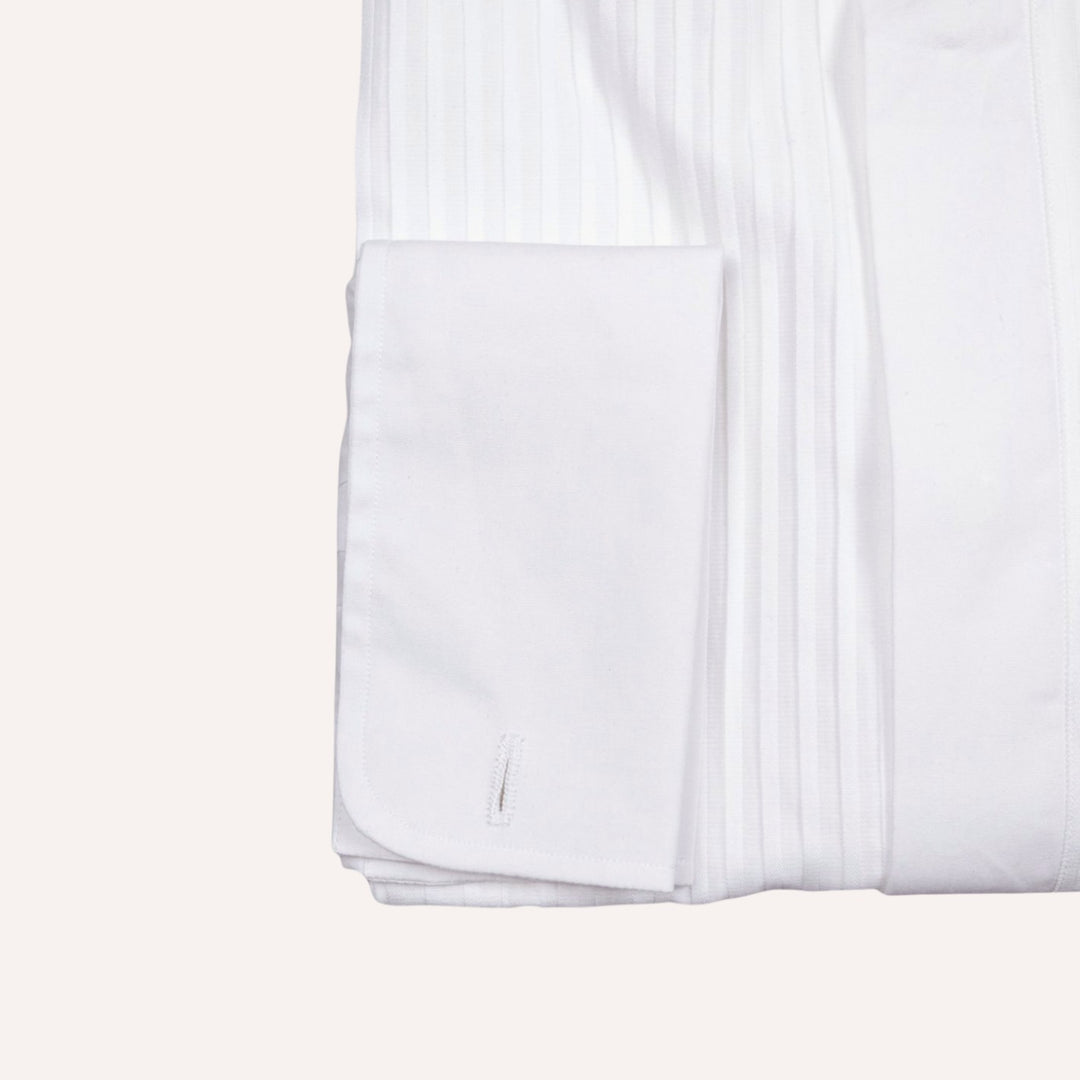 White Tuxedo Shirt Borrelli