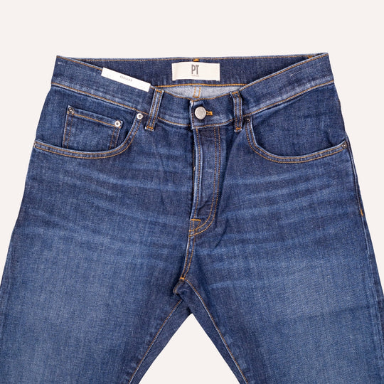 Washed Blue Japanese Stretch 11Oz Denim Regular Fit