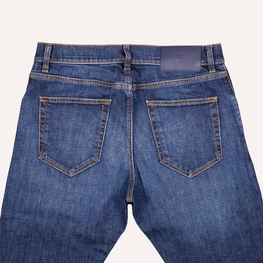 Washed Blue Japanese Stretch 11Oz Denim Regular Fit