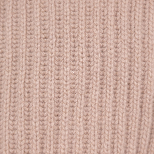 Taupe Cashmere Wool Lined Zip Cardigan