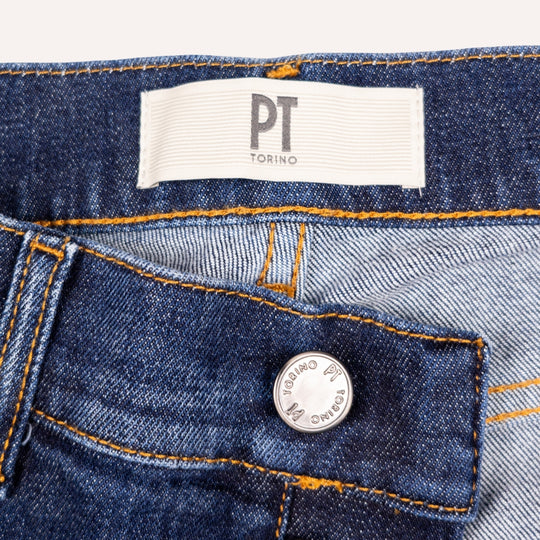 Washed Blue Japanese Stretch 11Oz Denim Regular Fit