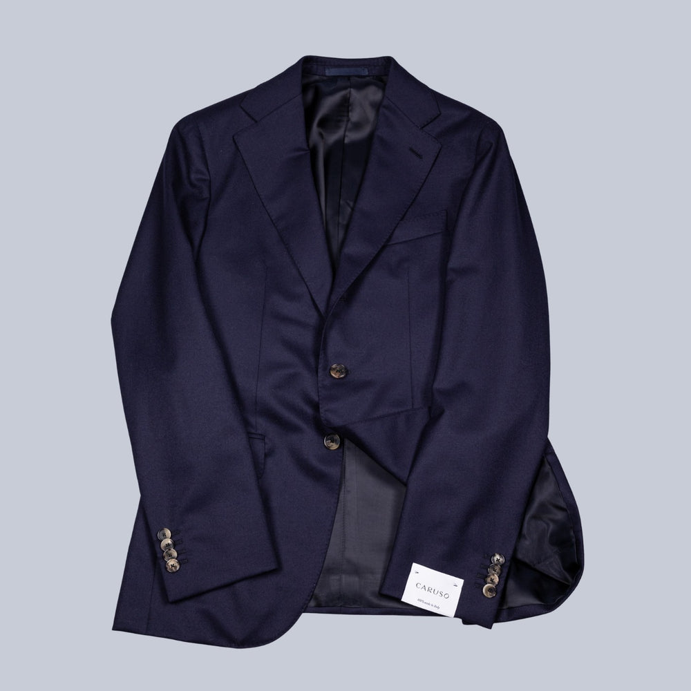 Dark Blue Brushed Wool Aida Suit