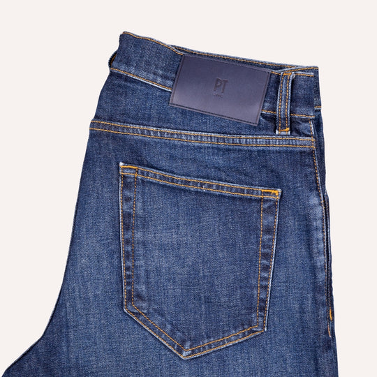 Washed Blue Japanese Stretch 11Oz Denim Regular Fit