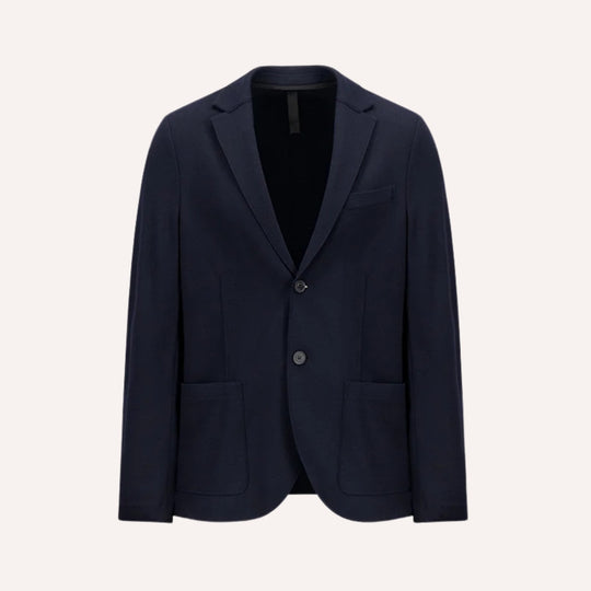 Navy Superfine Merino Wool Blazer