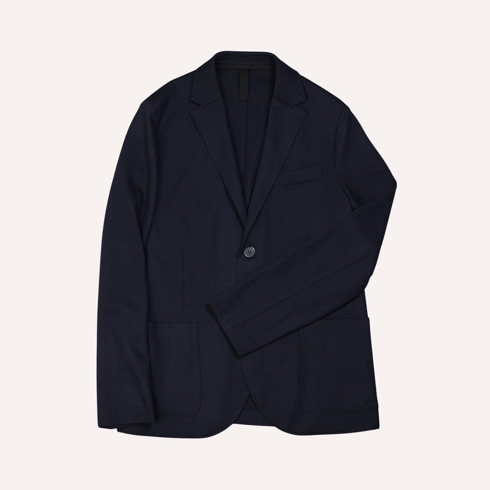 Navy Superfine Merino Wool Blazer