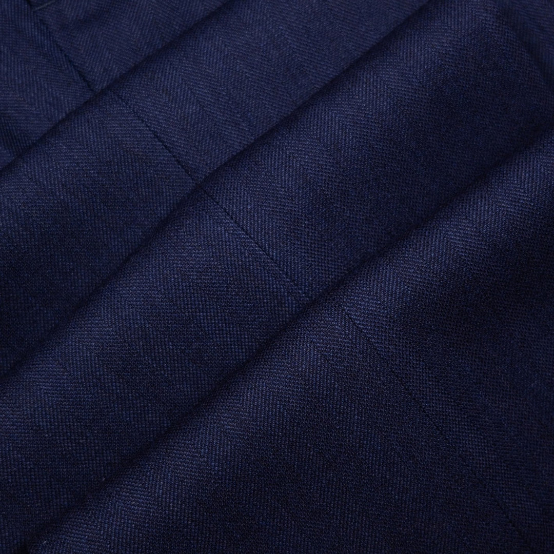 Navy Herringbone Calm Twist Suit