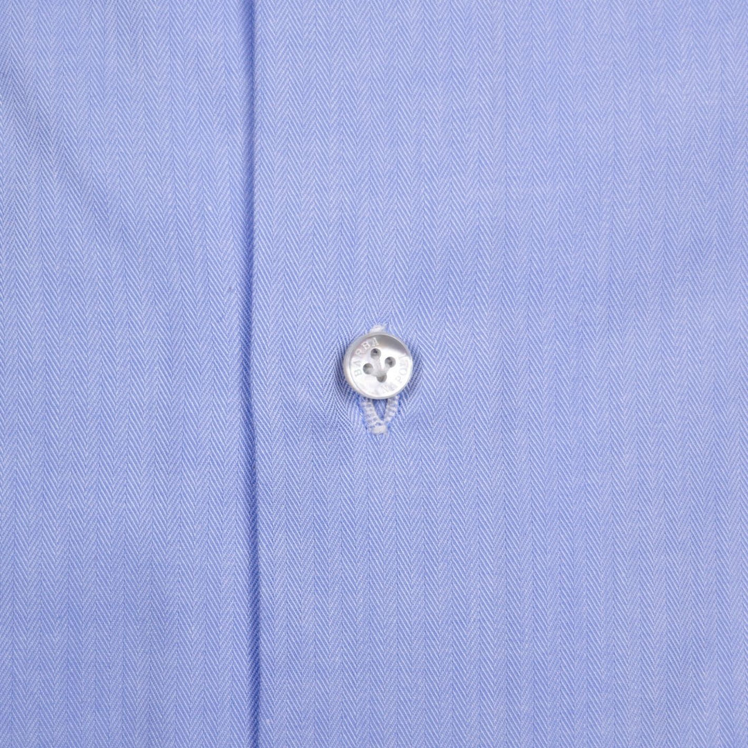 Light Blue Herringbone Shirt
