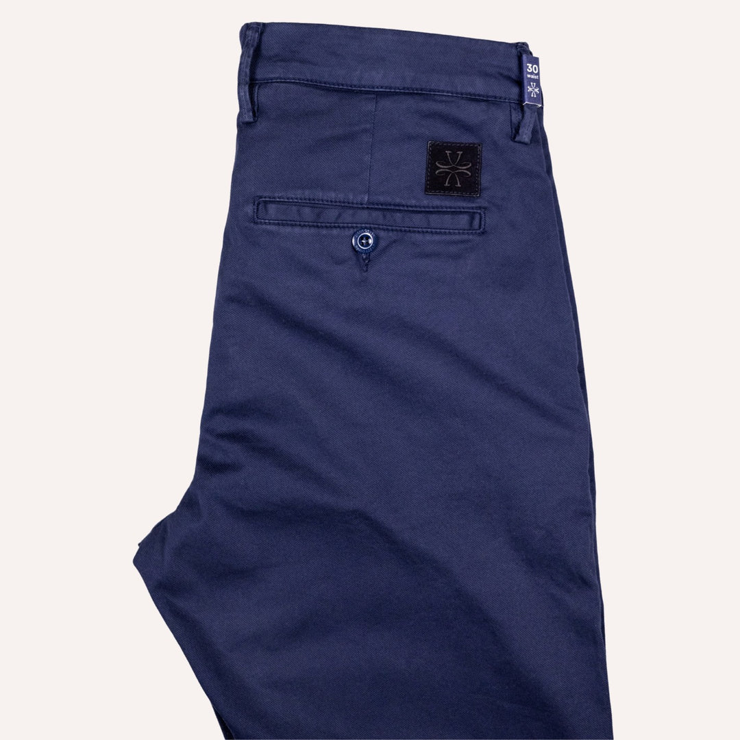 Navy Honeycomb 5 pocket Trousers