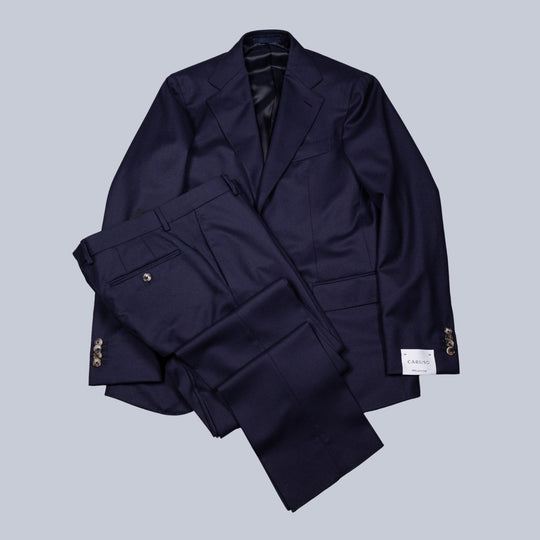 Dark Blue Brushed Wool Aida Suit