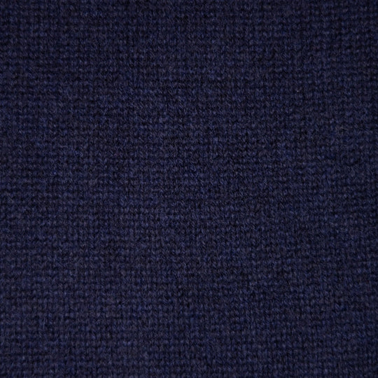Navy Raglan Cashmere Full-Zip Sweater