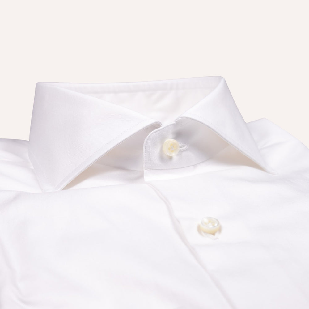 White Twill Cutaway Shirt