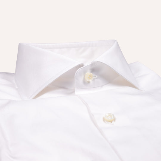 White Twill Cutaway Shirt