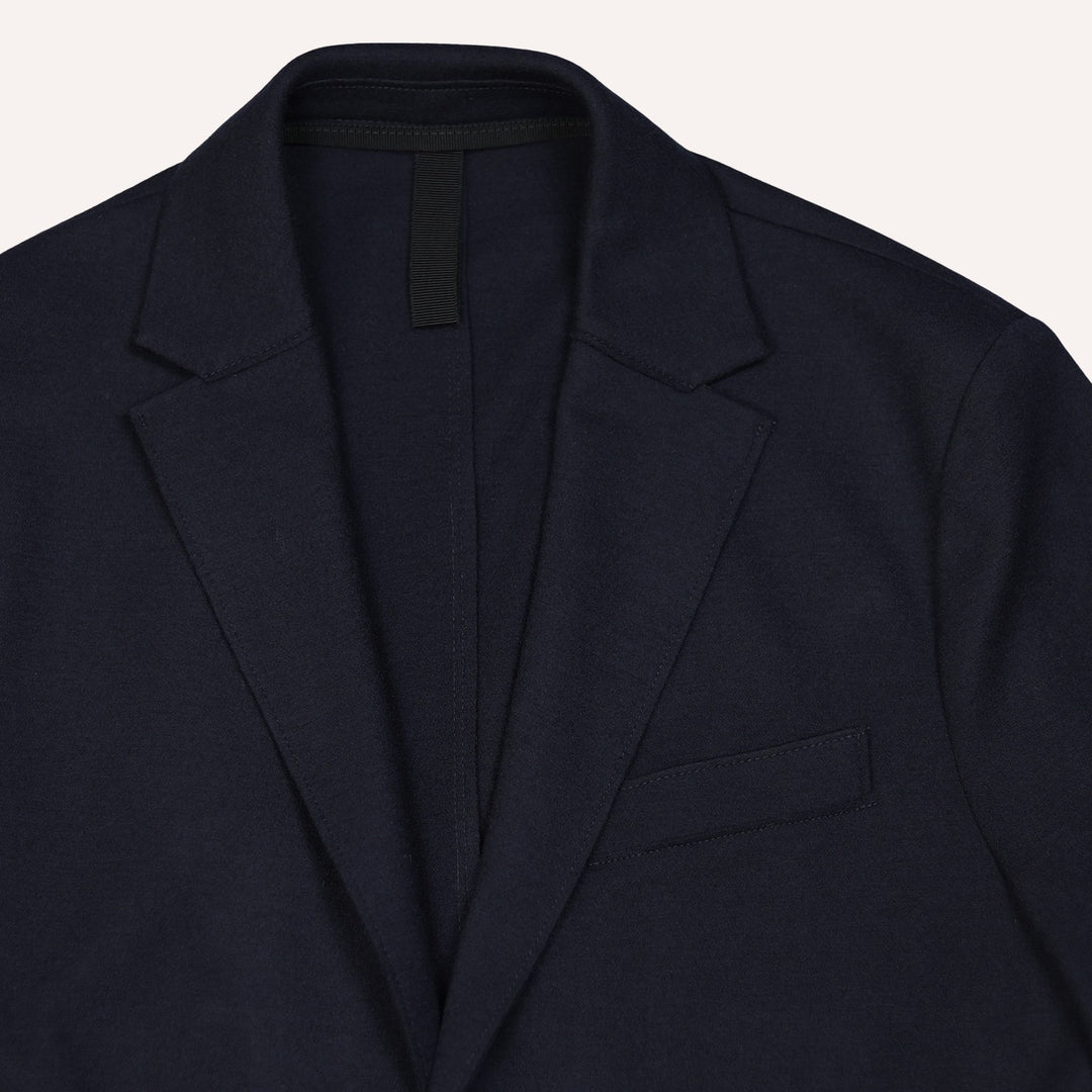 Navy Superfine Merino Wool Blazer