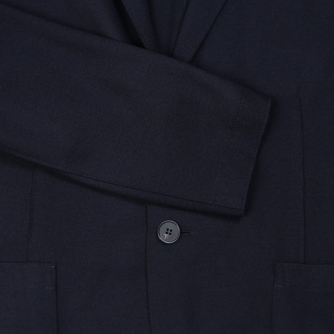Navy Superfine Merino Wool Blazer