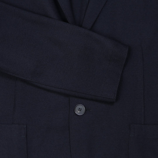 Navy Superfine Merino Wool Blazer