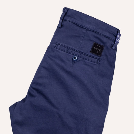 Navy Honeycomb 5 pocket Trousers