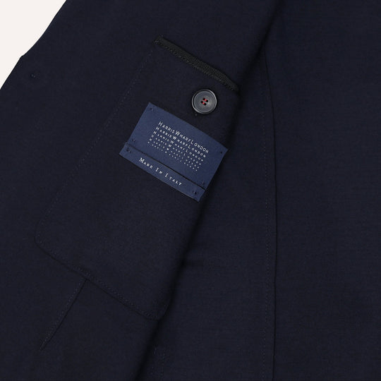 Navy Superfine Merino Wool Blazer