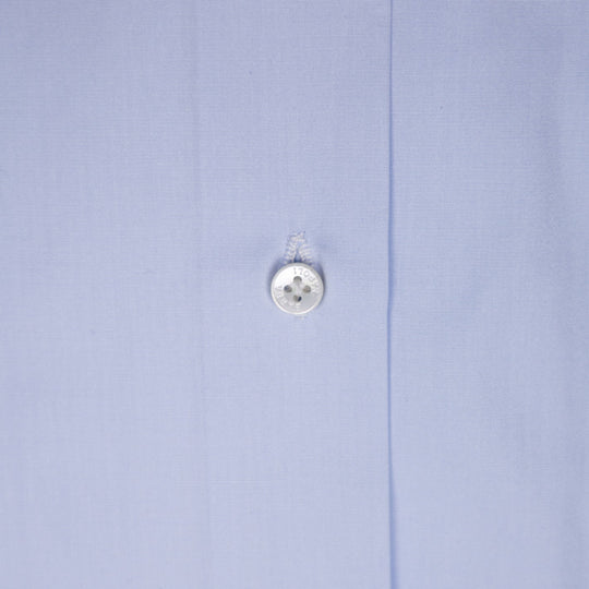 Light Blue Poplin Slim Fit Cutaway Shirt