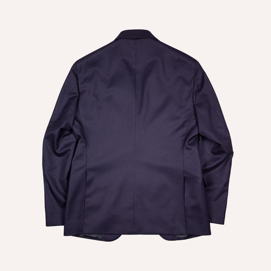 Navy Worsted Flannel Wool Suit