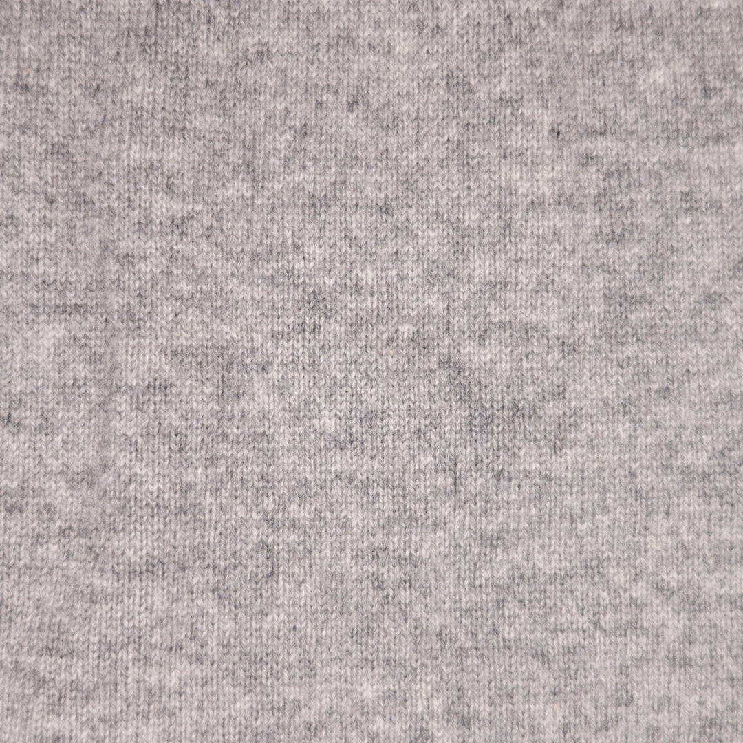 Light Grey Raglan Cashmere Crewneck Sweater