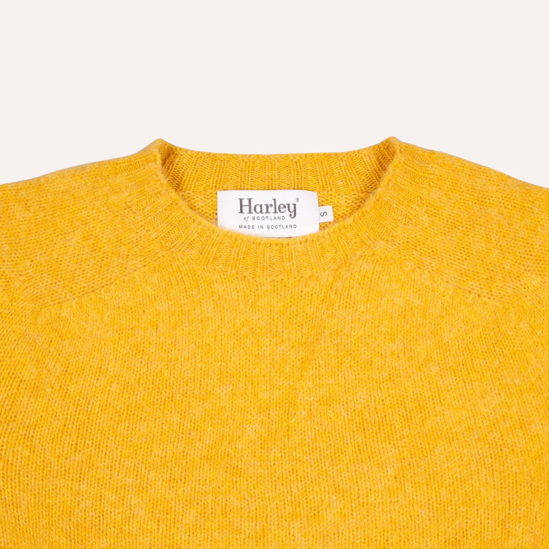 Nectar Yellow Lambswool Crewneck Sweater