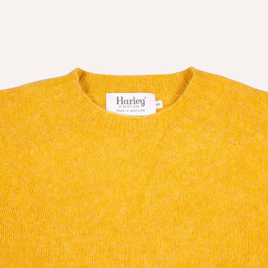 Nectar Yellow Lambswool Crewneck Sweater