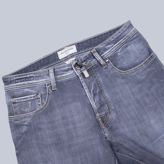 Washed Light Grey Slim Fit Jeans