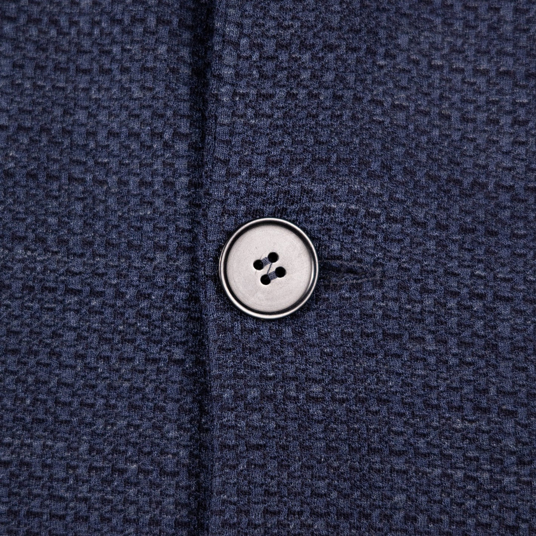 Navy Blue Loro Piana Wool Silk Linen Blazer