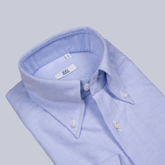 Light Blue Brushed Oxford Button Down Shirt