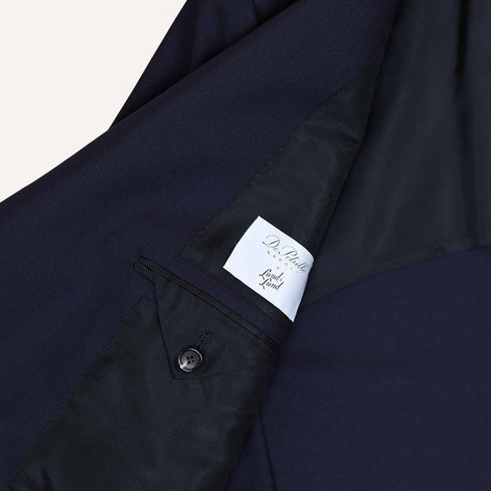 Navy Lightweight Tropical Wool Double-Breasted Suit