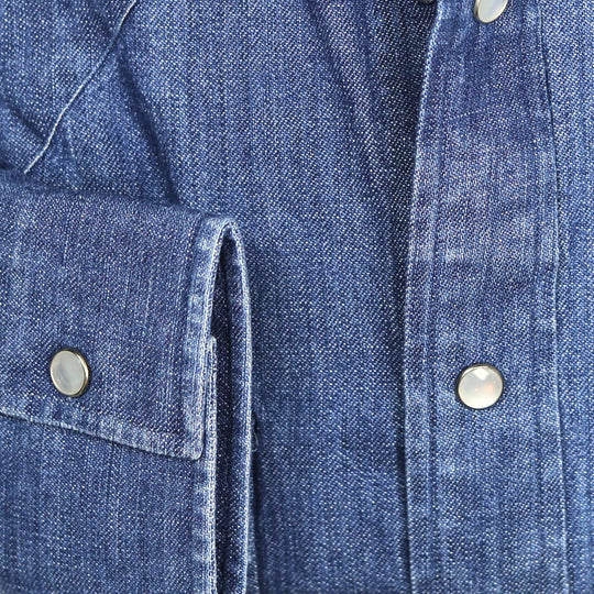 Dark Blue Denim Western Shirt