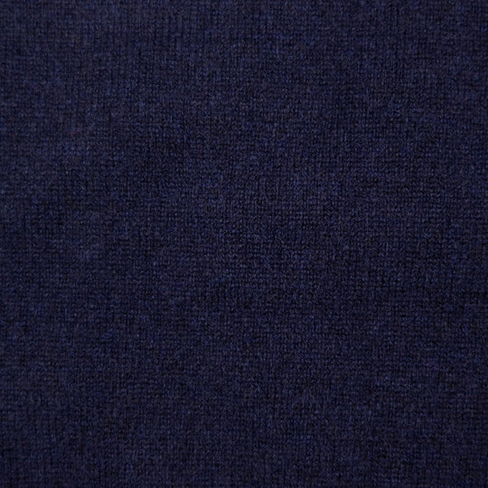 Navy Raglan Cashmere Crewneck Sweater