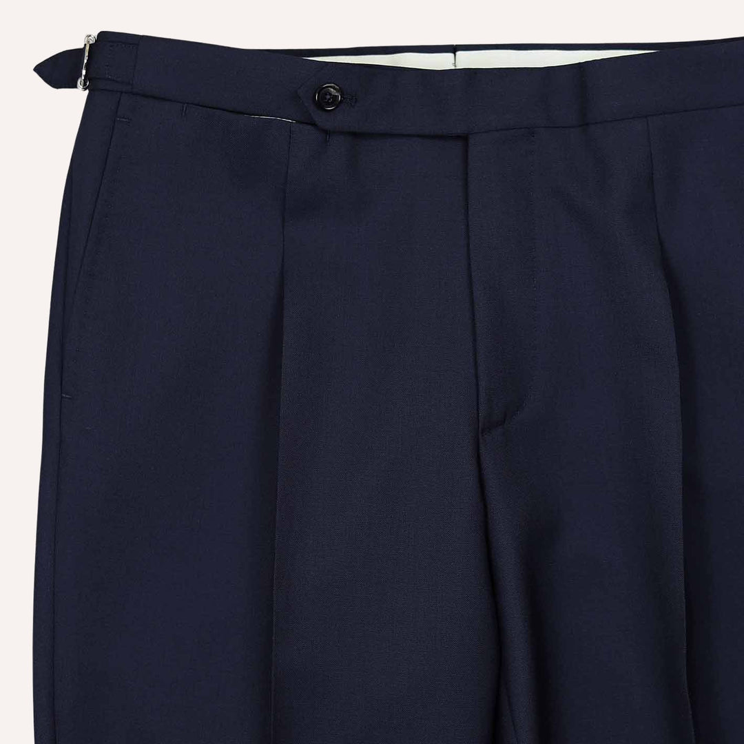 Navy Lightweight Tropical Wool Double-Breasted Suit